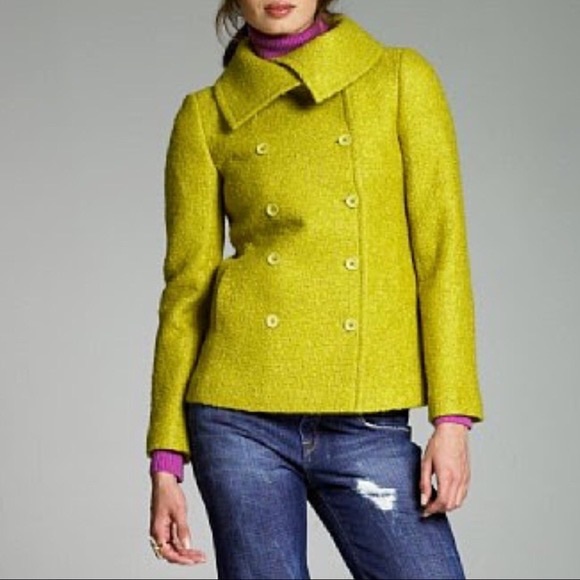 J Crew "Lucille" Boucle Mohair Blend Coat